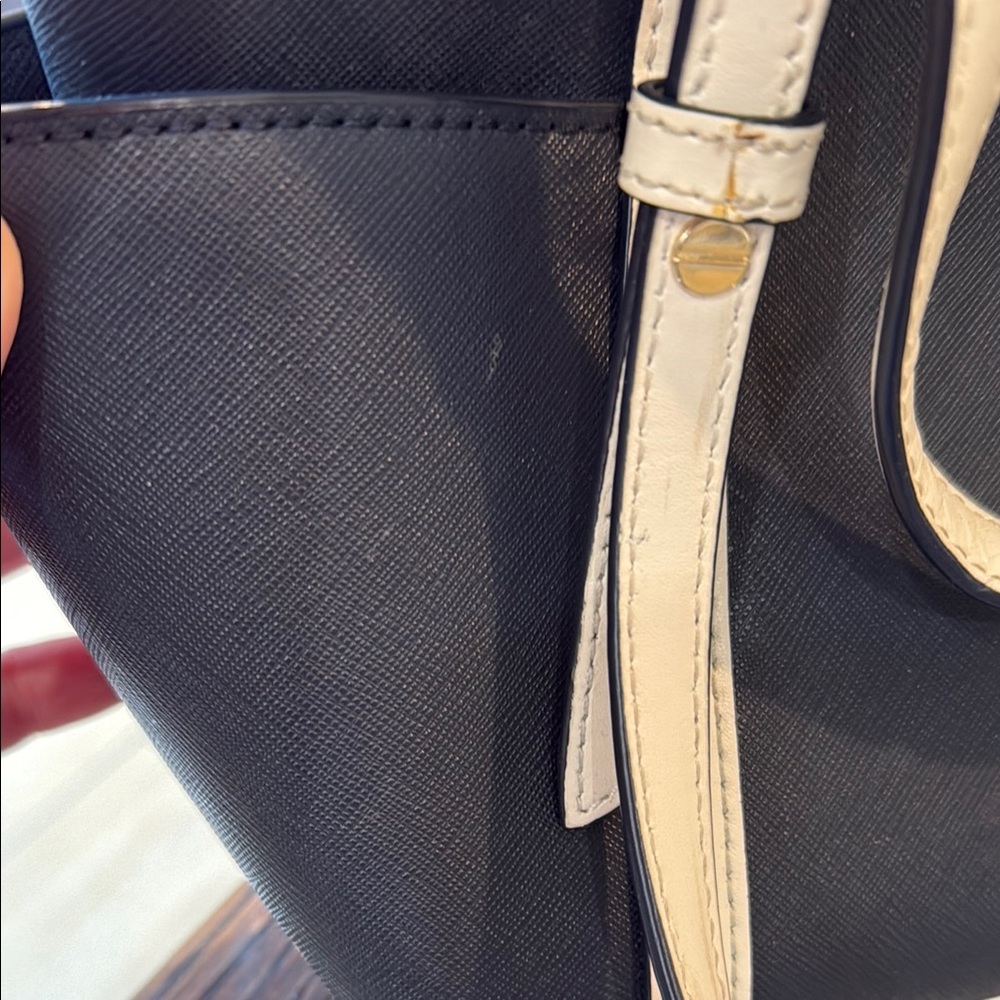 Michael Kors Satchel with Textured Leather and Gold Hardware - Picture 8 of 14